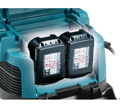 Строительный пылесос Makita DVC150LZ (уборка: сухая/влажная) белый