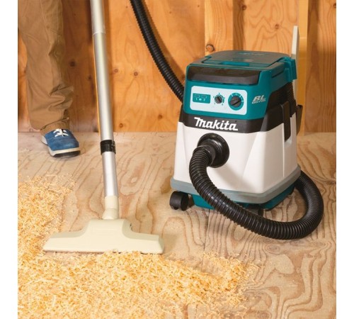 Строительный пылесос Makita DVC150LZ (уборка: сухая/влажная) белый