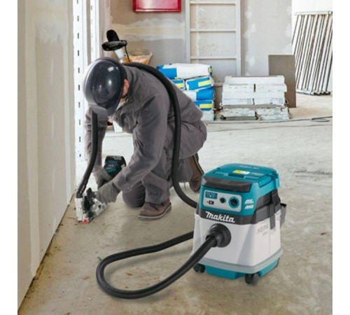 Строительный пылесос Makita DVC150LZ (уборка: сухая/влажная) белый