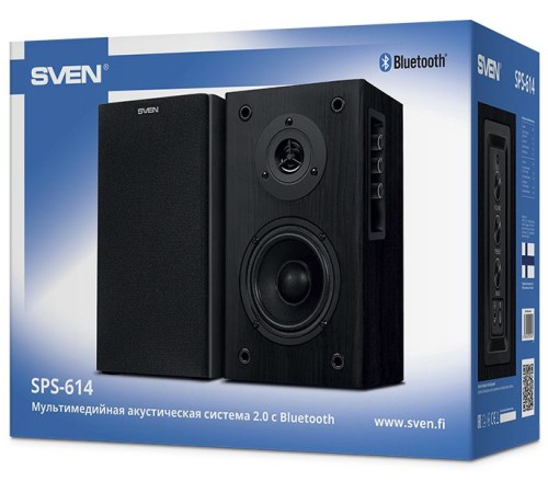 Колонки Sven АС SPS-614 2.0 черный 50Вт