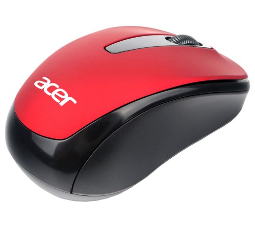 Мышь Acer OMR136 красный оптическая (1000dpi) беспроводная USB для ноутбука (3but)