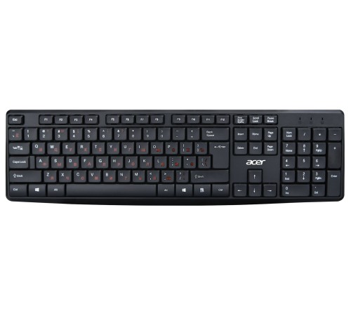 Клавиатура Acer OKW121 черный USB Клавиатура Acer OKW121 черный USB