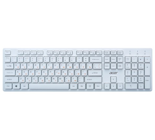 Клавиатура Acer OKW123 белый USB
