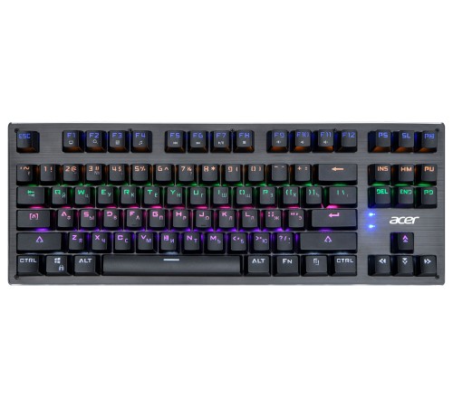 Клавиатура Acer OKW126 механическая черный USB for gamer LED