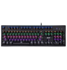 Клавиатура Acer OKW127 механическая черный USB for gamer LED
