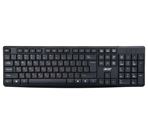 Клавиатура + мышь Acer OMW141 клав:черный мышь:черный USB
