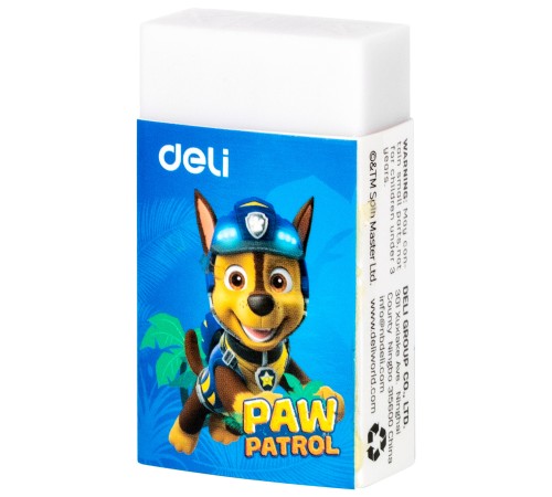 Ластик Deli Paw Patrol EH308 45х25х12мм ПВХ ассорти картонный дисплей (1шт)