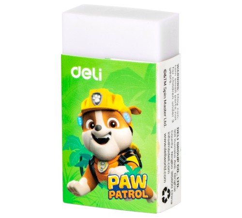 Ластик Deli Paw Patrol EH308 45х25х12мм ПВХ ассорти картонный дисплей (1шт)