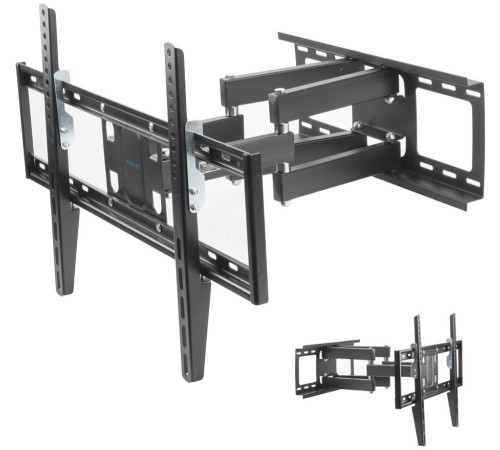 Кронштейн для телевизора Kromax OPTIMA-409 черный 32"-65" макс.45кг настенный поворотно-выдвижной и наклонный Кронштейн для телевизора Kromax OPTIMA-409 черный 32"-65" макс.45кг настенный поворотно-выдвижной и наклонный