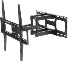 Кронштейн для телевизора Kromax COBRA-51 черный 32"-60" макс.30кг настенный поворотно-выдвижной и наклонный