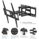 Кронштейн для телевизора Kromax COBRA-51 черный 32"-60" макс.30кг настенный поворотно-выдвижной и наклонный