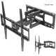Кронштейн для телевизора Kromax COBRA-51 черный 32"-60" макс.30кг настенный поворотно-выдвижной и наклонный