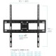 Кронштейн для телевизора Kromax COBRA-51 черный 32"-60" макс.30кг настенный поворотно-выдвижной и наклонный