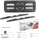 Кронштейн для телевизора Kromax COBRA-51 черный 32"-60" макс.30кг настенный поворотно-выдвижной и наклонный