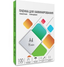 Пленка для ламинирования Heleos 75мкм A4 (100шт) глянцевая 216x303мм LPA4-75