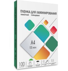 Пленка для ламинирования Heleos 100мкм A4 (100шт) глянцевая 216x303мм LPA4-100