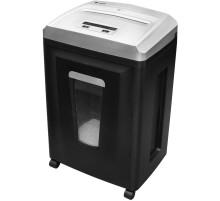 Шредер Heleos УП21-7 черный (секр.P-7) фрагменты 6лист. 23лтр. пл.карты CD