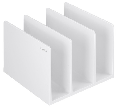 Подставка-ограничитель для книг Deli ENS006WHITE 162х162х122мм Подставка-ограничитель для книг Deli ENS006WHITE 162х162х122мм