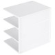 Подставка-ограничитель для книг Deli ENS006WHITE 162х162х122мм
