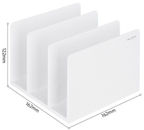 Подставка-ограничитель для книг Deli ENS006WHITE 162х162х122мм Подставка-ограничитель для книг Deli ENS006WHITE 162х162х122мм