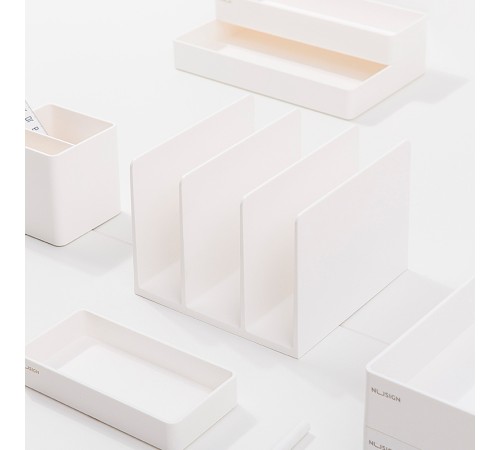 Подставка-ограничитель для книг Deli ENS006WHITE 162х162х122мм Подставка-ограничитель для книг Deli ENS006WHITE 162х162х122мм