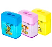 Точилка для карандашей ручная Deli EH551 Paw Patrol 2 отверстия пластик ассорти дисплей