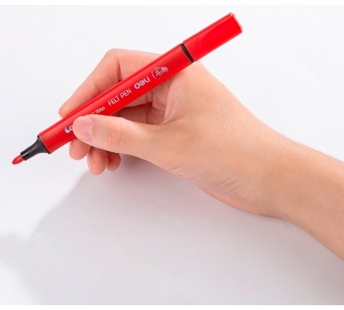 Фломастеры Deli EC153-12 Larva Вентилируемый 12цв. коробка с европодвесом