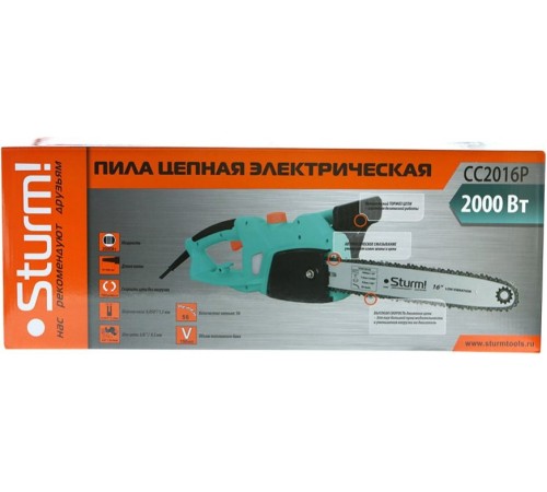 Электрическая цепная пила Sturm! CC2016P 2000Вт дл.шины:16" (40cm) Электрическая цепная пила Sturm! CC2016P 2000Вт дл.шины:16" (40cm)