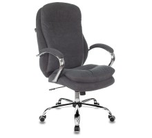 Кресло руководителя Бюрократ T-9950SL Fabric серый Alfa 44 крестовина металл хром