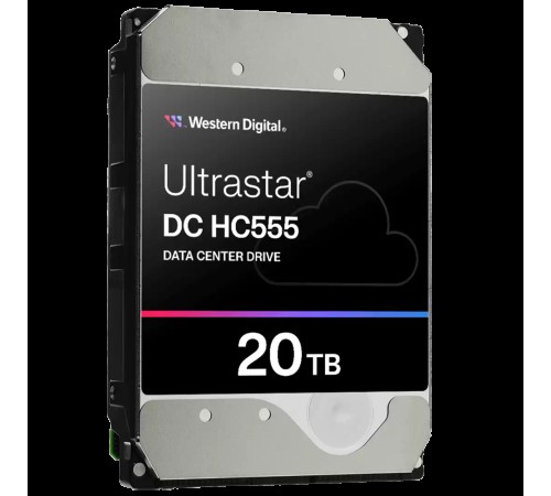 Жесткий диск серверный Western Digital WUH722020CLE604 3.5" 20TB Ultrastar DC HC555 SATA Жесткий диск серверный Western Digital WUH722020CLE604 3.5" 20TB Ultrastar DC HC555 SATA