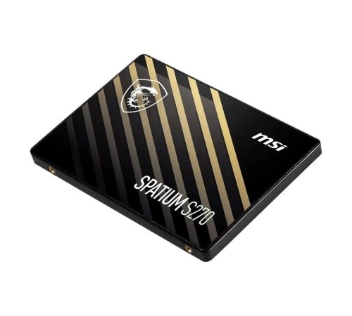 Твердотельный накопитель SSD MSI 2.5" 480GB SPATIUM S270 Client SSD SATA 6Gb/s, 500/450, IOPS 55/80K, MTBF 2M, 250TBW, RTL SATA 6Gb/s, 500/450, IOPS 55/80K, MTBF 2M, 3D NAND, 250TBW, 0,29DWPD, RTL