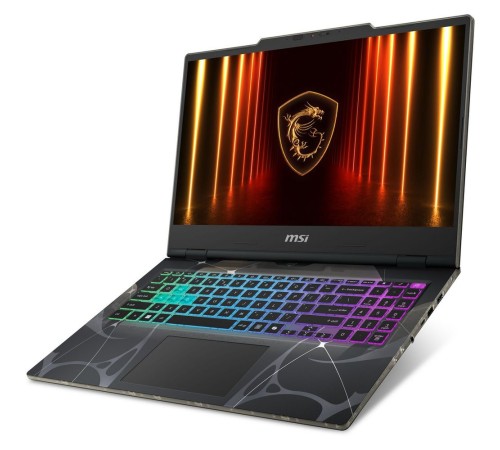 Ноутбук MSI Cyborg 15 B2RWEKG-272XRU Core 5 210H 16Gb SSD512Gb NVIDIA GeForce RTX5050 8Gb 15.6" IPS FHD (1920x1080) FreeDOS black WiFi BT Cam (9S7-15Q342-272)