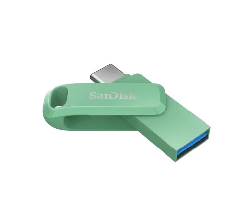 Флеш Диск SanDisk SDDDC3 128Gb <SDDDC3-128G-G46AG>, USB3.1 Type-C, зеленая