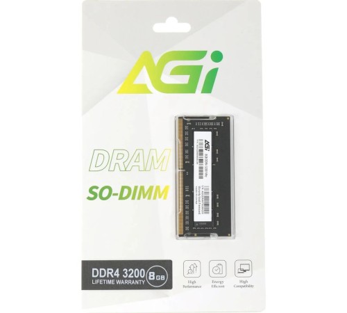 Модуль памяти AGI DDR4 3200MHz 8GB SDDIMM -Single tray