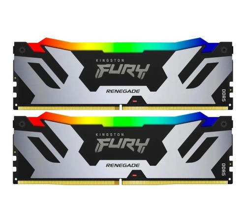 Модуль памяти Kingston OEM 32GB  DDR5 6400 DIMM FURY Renegade RGB XMP Gaming Memory Non-ECC, CL32, 1.4V, (Kit of 2) 1RX8 32-39-39  288-pin 16Gbit, RTL