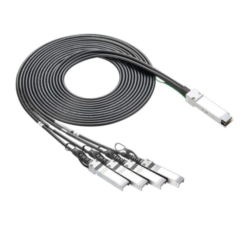 Кабель Fibertrade SC-QSFP+/4SFP+CabA-10,   AOC cable, 40G, QSFP+ -to- 4*SFP+, 10M, SecurityCode