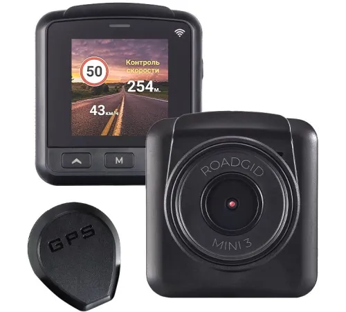 Видеорегистратор Roadgid Mini 3 GPS Wi-Fi черный 2Mpix 1080x1920 1080p 170гр. GPS JIELI5601 Видеорегистратор Roadgid Mini 3 GPS Wi-Fi черный 2Mpix 1080x1920 1080p 170гр. GPS JIELI5601