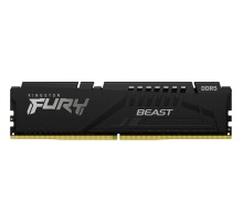 Модуль памяти Kingston OEM 16GB  DDR5 6400 DIMM FURY Beast Black XMP Gaming Memory KF564C32BB-16 Non-ECC, CL32, 1.4V, Heat Shield, 1Rx8, RTL
