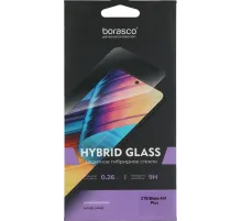 Защитное стекло для экрана BoraSCO Hybrid Glass прозрачный для ZTE Blade A31 Plus 2.5D антиблик. 1шт. (70010)