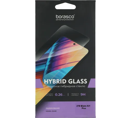 Защитное стекло для экрана BoraSCO Hybrid Glass прозрачный для ZTE Blade A31 Plus 2.5D антиблик. 1шт. (70010) Защитное стекло для экрана BoraSCO Hybrid Glass прозрачный для ZTE Blade A31 Plus 2.5D антиблик. 1шт. (70010)