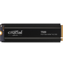 Твердотельный накопитель SSD Crucial T500 2TB PCIe Gen4 NVMe M.2 SSD with heatsink CT2000T500SSD5