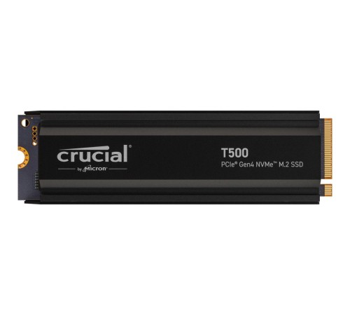 Твердотельный накопитель SSD Crucial T500 2TB PCIe Gen4 NVMe M.2 SSD with heatsink CT2000T500SSD5