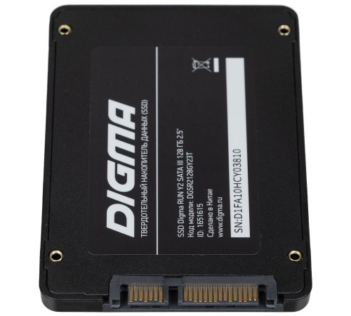 Накопитель SSD Digma SATA III 128Gb DGSR2128GY23T Run Y2 2.5"