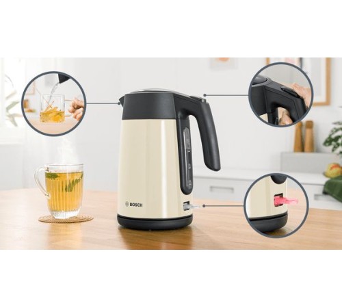 Чайник электрический Bosch TWK7L467 бежевый