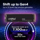 Твердотельный накопитель SSD Crucial P310 4TB PCIe Gen4 NVMe 2280 M.2 SSD CT4000P310SSD8