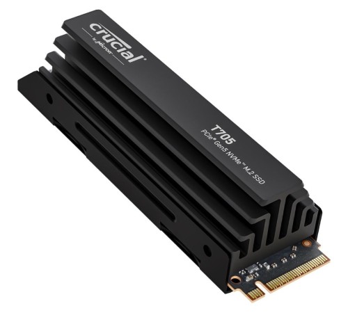 Твердотельный накопитель SSD Crucial T705 1TB PCIe Gen5 NVMe M.2 SSD with heatsink CT1000T705SSD5