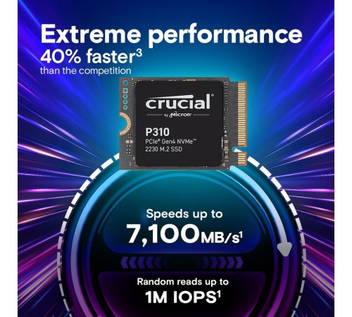 Твердотельный накопитель SSD Crucial P310 2TB PCIe Gen4 NVMe 2230 M.2 SSD CT2000P310SSD2