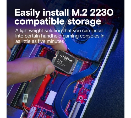 Твердотельный накопитель SSD Crucial P310 2TB PCIe Gen4 NVMe 2230 M.2 SSD CT2000P310SSD2
