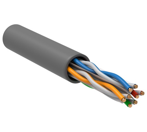 Кабель информационный ITK LC1-C604-121 кат.6 U/UTP не экранированный 4X2X23AWG LSZH нг(А)-HFLTx внутренний 305м серый Кабель информационный ITK LC1-C604-121 кат.6 U/UTP не экранированный 4X2X23AWG LSZH нг(А)-HFLTx внутренний 305м серый