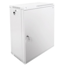 Шкаф коммутационный ЦМО (ШРН-Э-15.350.1) настенный 15U 600x350мм пер.дв.металл несъемн.бок.пан. задн.дв.стал.лист 50кг серый 300мм 18.09кг 180град.